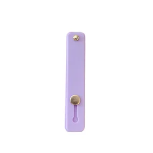 Self-adhesive finger holder with zipper - purpleeng
