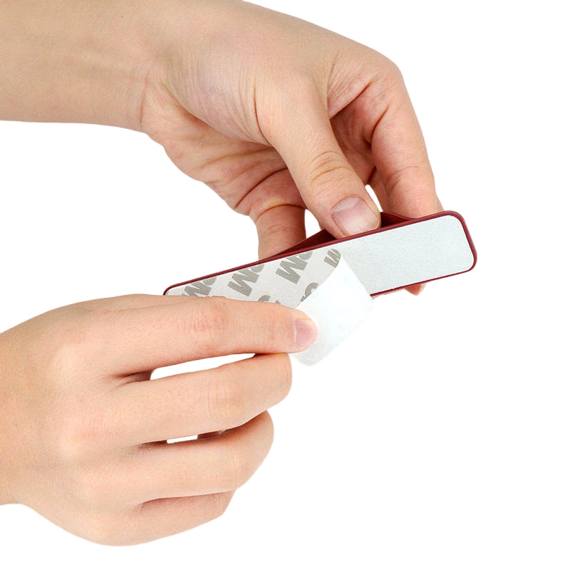 Self-adhesive finger holder with zipper - grayeng