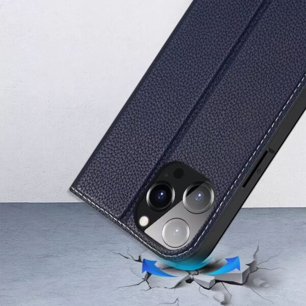 DUX DUCIS wallet case SKIN X2 for IPHONE 14 Pro Max blue