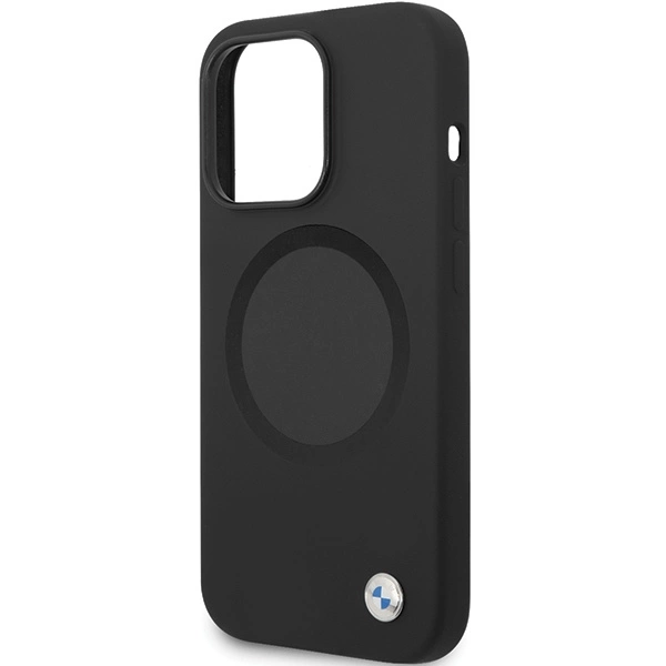 BMW BMHMP14LSILBK2 case for iPhone 14 Pro - black Signature Liquid Silicone MagSafeeng