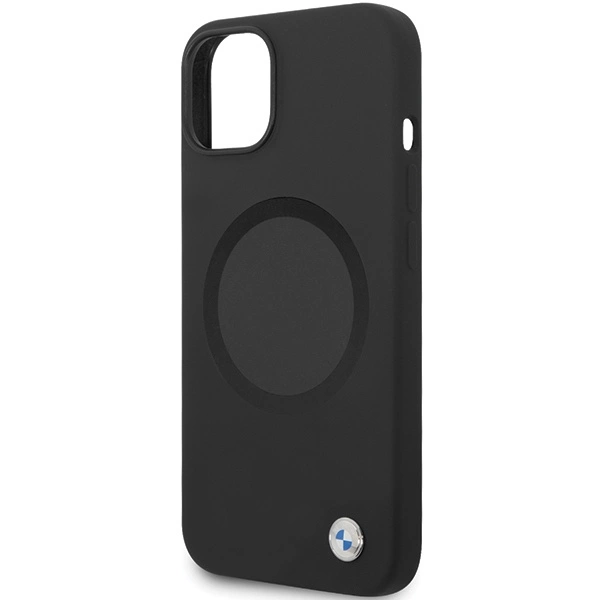 BMW BMHMP14SSILBK2 case for iPhone 14 - black Signature Liquid Silicone MagSafeeng