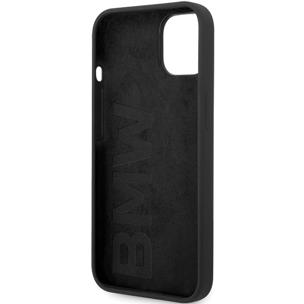 BMW BMHMP14SSILBK2 case for iPhone 14 - black Signature Liquid Silicone MagSafeeng