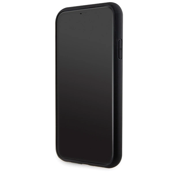 Guess GUHCN61HG4SGK case for iPhone 11 / Xr - black Glitter Script Big 4Geng