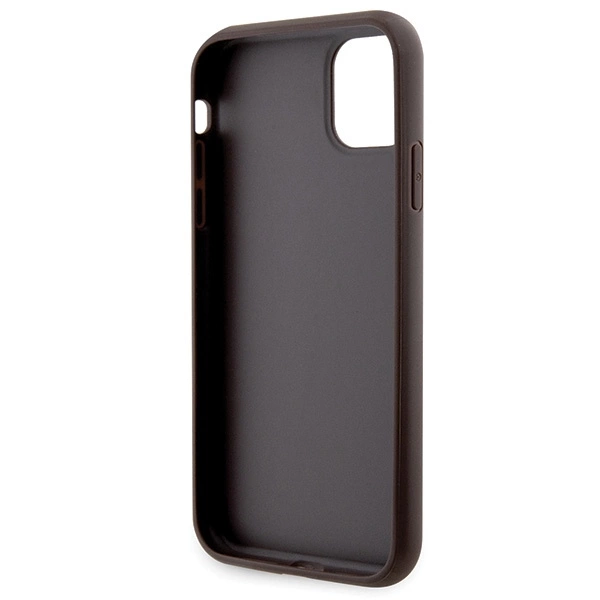 Guess GUHCN61P4TDSCPW Case for iPhone 11 / Xr - Brown Crossbody 4G Metal Logoeng