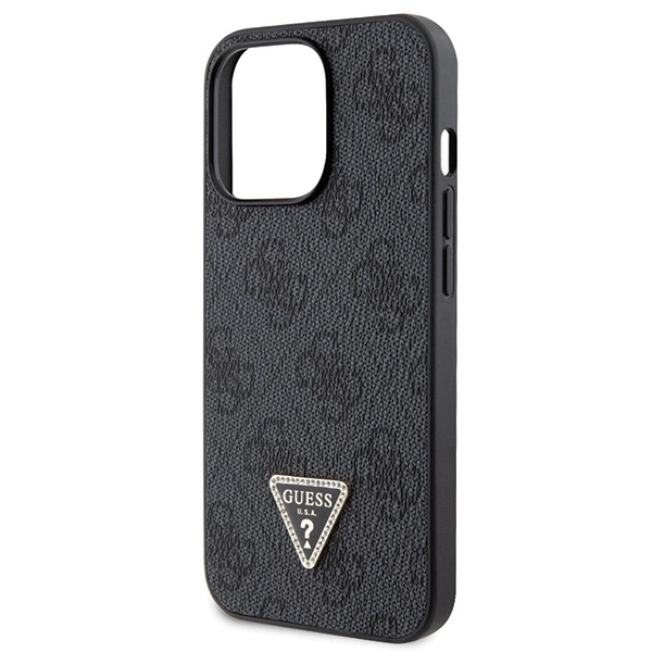 Guess GUHCP13LP4TDSCPK Case for iPhone 13 Pro / 13 - Black Crossbody 4G Metal Logoeng