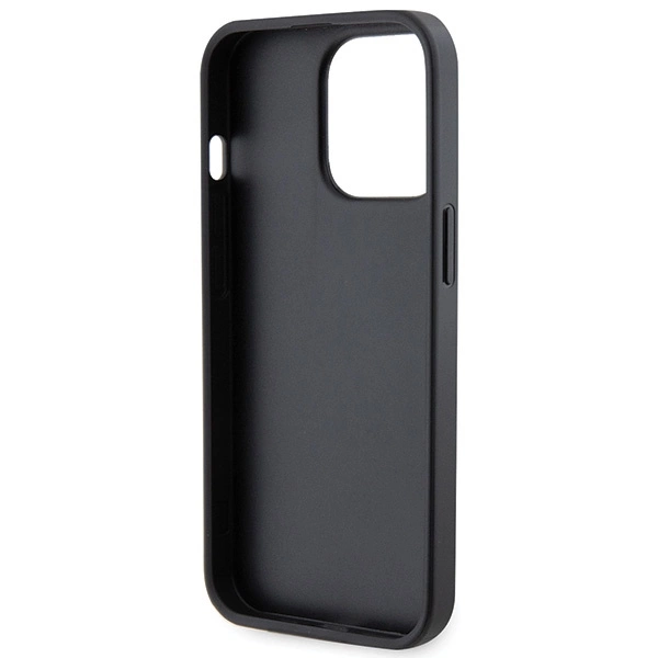 Guess GUHCP13LP4TDSCPK Case for iPhone 13 Pro / 13 - Black Crossbody 4G Metal Logoeng