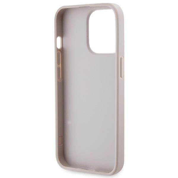 Guess GUHCP13LP4TDSCPP case for iPhone 13 Pro / 13 - pink Crossbody 4G Metal Logoeng