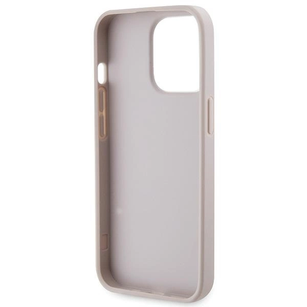 Guess GUHCP13XP4TDSCPP case for iPhone 13 Pro Max 6.7" - pink Crossbody 4G Metal Logoeng