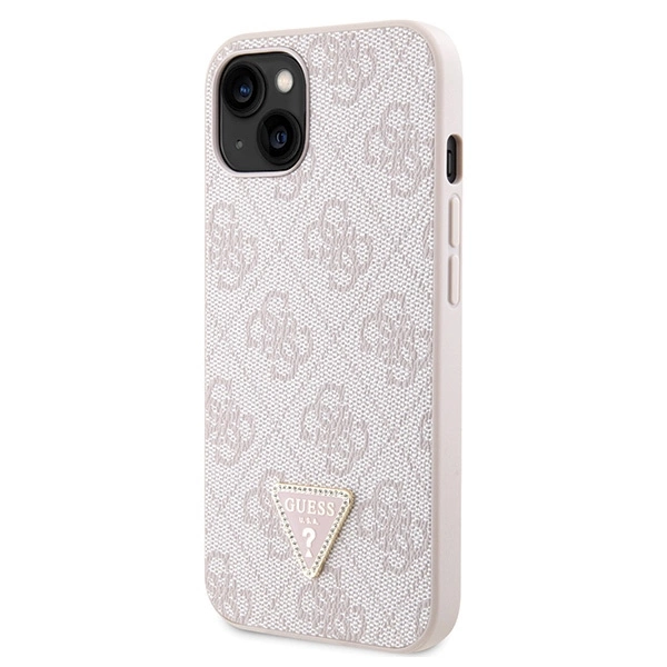 Guess GUHCP14XP4TDSCPP case for iPhone 14 Pro Max 6.7" - pink Crossbody 4G Metal Logoeng