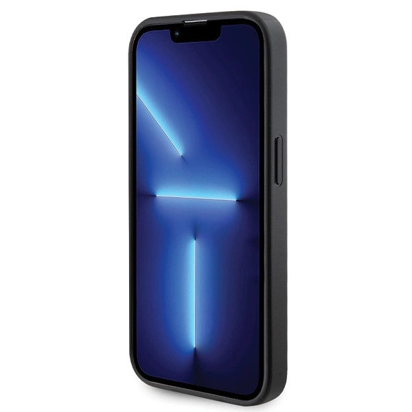 Guess GUHMP14LPSAHMCK case for iPhone 14 Pro - black Saffiano MagSafeeng