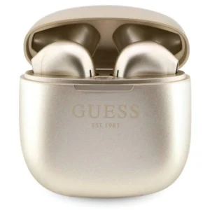Guess GUTWST26PSD TWS Bluetooth headphones + docking station - gold Classic EST Logoeng