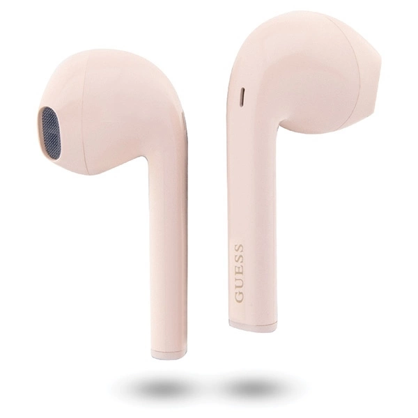 Guess Classic EST Logo TWS Bluetooth headphones + docking station - pinkeng