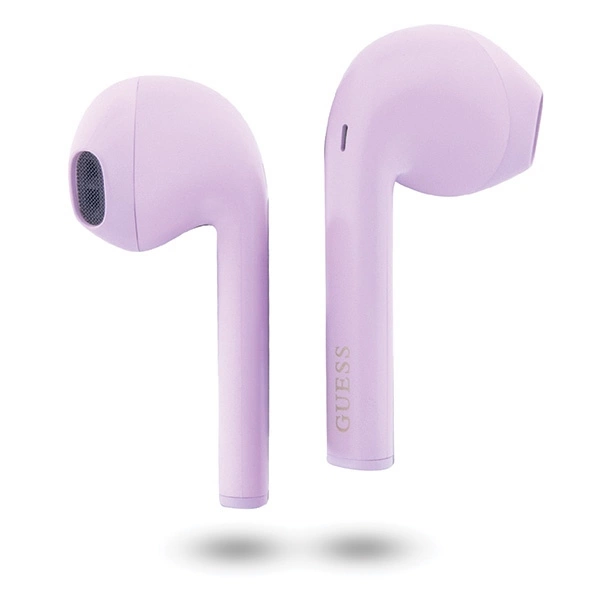 Guess GUTWST26PSU TWS Bluetooth headphones + docking station - purple Classic EST Logoeng
