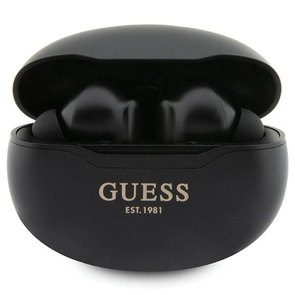 Guess GUTWST50EK TWS Bluetooth headphones + docking station - black Classic ESTeng