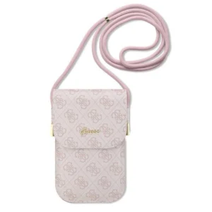 Guess handbag GUOWBP4SNSP - pink 4G Metal Script Logoeng