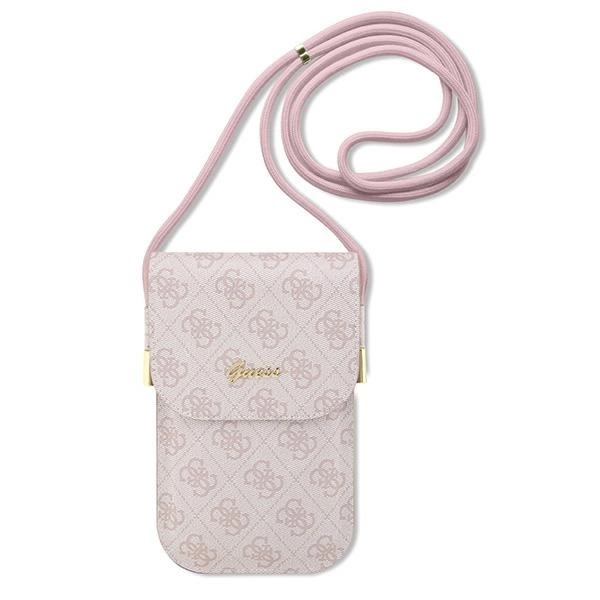 Guess handbag GUOWBP4SNSP - pink 4G Metal Script Logoeng
