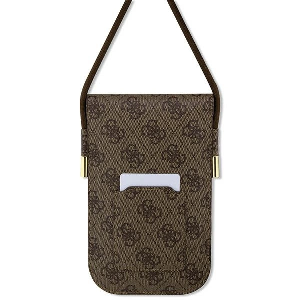Guess 4G Metal Script Logo handbag - browneng