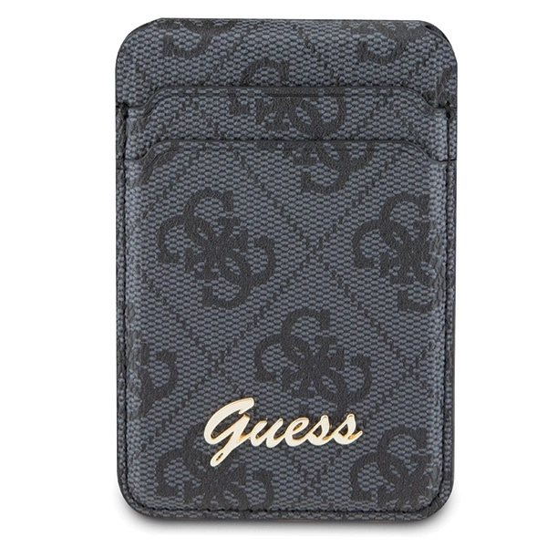 Guess Wallet Card Slot Stand GUWMSHG4SHK case - black MagSafe 4G Classic Logoeng