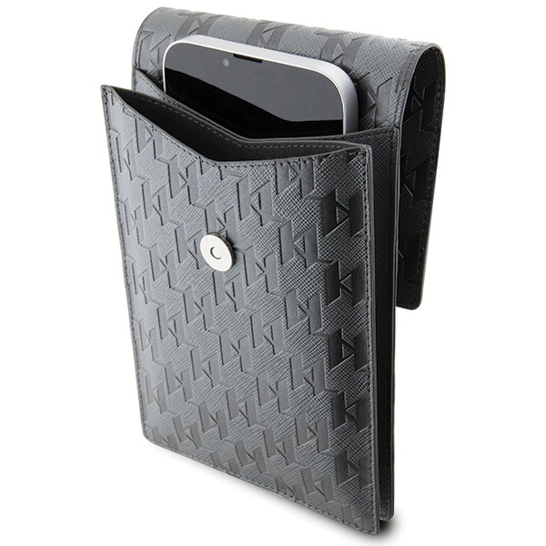 Karl Lagerfeld Bag KLWBSAKHPKG case - silver Saffiano Monogram Ikonikeng
