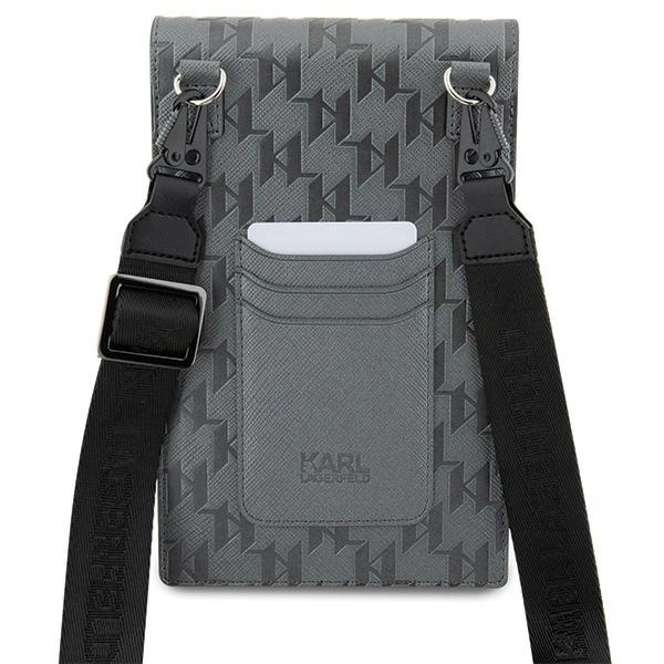 Karl Lagerfeld Bag KLWBSAKHPKG case - silver Saffiano Monogram Ikonikeng