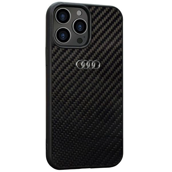 Audi Carbon Fiber iPhone 13 Pro / 13 6.1" black/black hardcase AU-TPUPCIP13P-R8/D2-BKeng