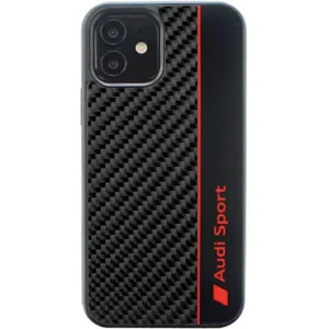 Audi Carbon Fiber Stripe iPhone 11 / Xr 6.1" black/black hardcase AUS-TPUPCIP11-R8/D1-BKeng