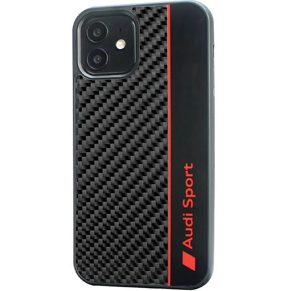 Audi Carbon Fiber Stripe iPhone 11 / Xr 6.1" black/black hardcase AUS-TPUPCIP11-R8/D1-BKeng