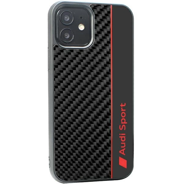 Audi Carbon Fiber Stripe iPhone 11 / Xr 6.1" black/black hardcase AUS-TPUPCIP11-R8/D1-BKeng