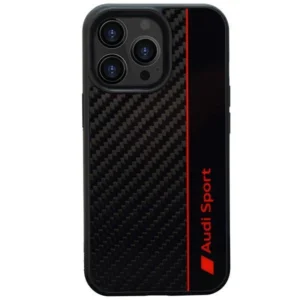 Audi Carbon Fiber Stripe iPhone 13 Pro Max 6.7" black/black hardcase AUS-TPUPCIP13PM-R8/D1-BKeng