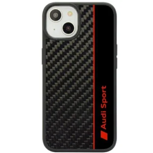Audi Carbon Fiber Stripe iPhone 14 6.1" black/black hardcase AUS-TPUPCIP14-R8/D1-BKeng