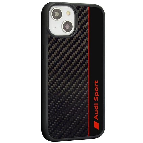 Audi Carbon Fiber Stripe iPhone 14 6.1" black/black hardcase AUS-TPUPCIP14-R8/D1-BKeng