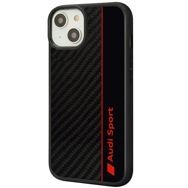 Audi Carbon Fiber Stripe iPhone 14 6.1" black/black hardcase AUS-TPUPCIP14-R8/D1-BKeng