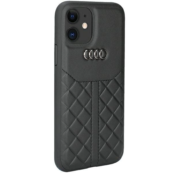 Audi Genuine Leather iPhone 11 / Xr 6.1" black/black hardcase AU-TPUPCIP11R-Q8/D1-BKeng