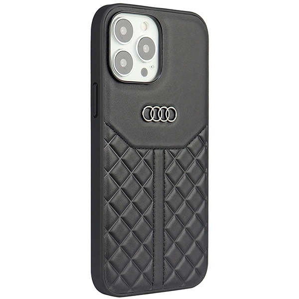 Audi Genuine Leather iPhone 13 Pro / 13 6.1" black/black hardcase AU-TPUPCIP13P-Q8/D1-BKeng