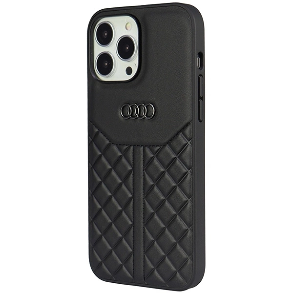 Audi Genuine Leather iPhone 13 Pro / 13 6.1" black/black hardcase AU-TPUPCIP13P-Q8/D1-BKeng