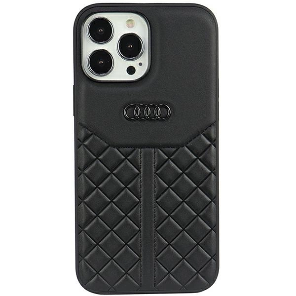 Audi Genuine Leather iPhone 13 Pro Max 6.7" black/black hardcase AU-TPUPPCIP13PM-Q8/D1-BKeng
