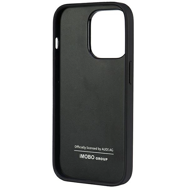 Audi Genuine Leather iPhone 14 Pro 6.1" black/black hardcase AU-TPUPPCIP14P-Q8/D1-BKeng