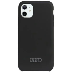 Audi Silicone Case iPhone 11 / Xr 6.1" black/black hardcase AU-LSRIP11-Q3/D1-BKeng