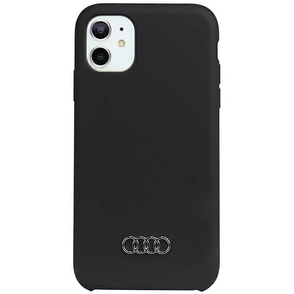 Audi Silicone Case iPhone 11 / Xr 6.1" black/black hardcase AU-LSRIP11-Q3/D1-BKeng
