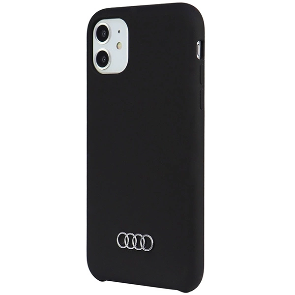 Audi Silicone Case iPhone 11 / Xr 6.1" black/black hardcase AU-LSRIP11-Q3/D1-BKeng