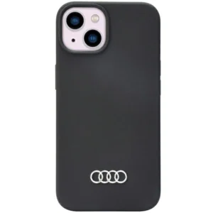 Audi Silicone Case iPhone 14 6.1" black/black hardcase AU-LSRIP14-Q3/D1-BKeng
