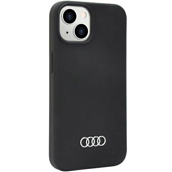 Audi Silicone Case iPhone 14 6.1" black/black hardcase AU-LSRIP14-Q3/D1-BKeng