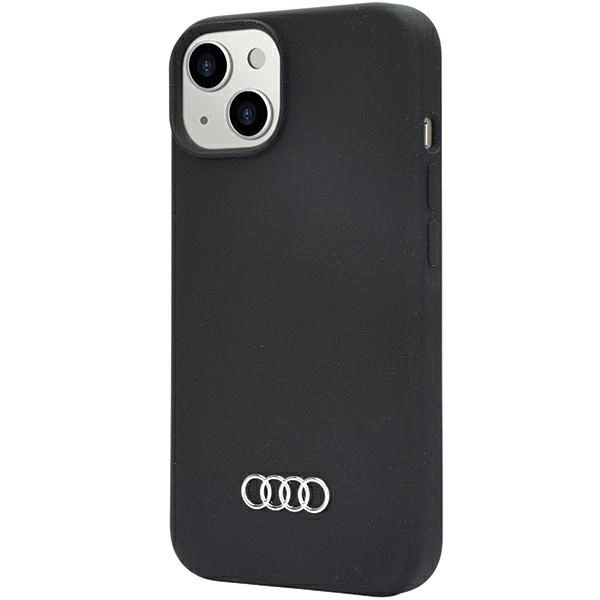Audi Silicone Case iPhone 14 6.1" black/black hardcase AU-LSRIP14-Q3/D1-BKeng