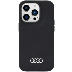 Audi Silicone Case iPhone 14 Pro 6.1" black/black hardcase AU-LSRIP14P-Q3/D1-BKeng