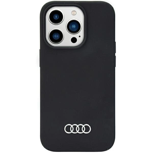 Audi Silicone Case iPhone 14 Pro 6.1" black/black hardcase AU-LSRIP14P-Q3/D1-BKeng