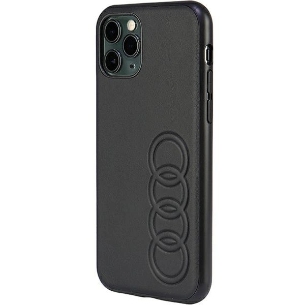 Audi Synthetic Leather iPhone 11 Pro 5.8" black/black hardcase AU-TPUPPCIP11-TT/D1-BKeng