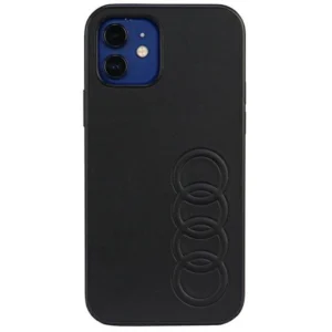 Audi Synthetic Leather iPhone 12/12 Pro 6.1" black/black hardcase AU-TPUPCIP12P-TT/D1-BKeng