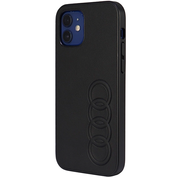 Audi Synthetic Leather iPhone 12/12 Pro 6.1" black/black hardcase AU-TPUPCIP12P-TT/D1-BKeng