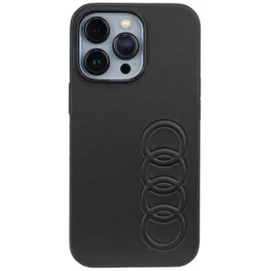 Audi Synthetic Leather iPhone 13 Pro / 13 6.1" black/black hardcase AU-TPUPCIP13P-TT/D1-BKeng