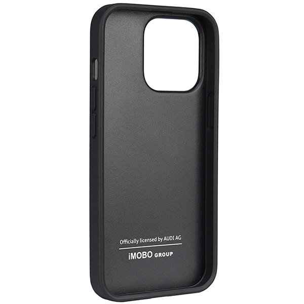 Audi Synthetic Leather iPhone 13 Pro / 13 6.1" black/black hardcase AU-TPUPCIP13P-TT/D1-BKeng